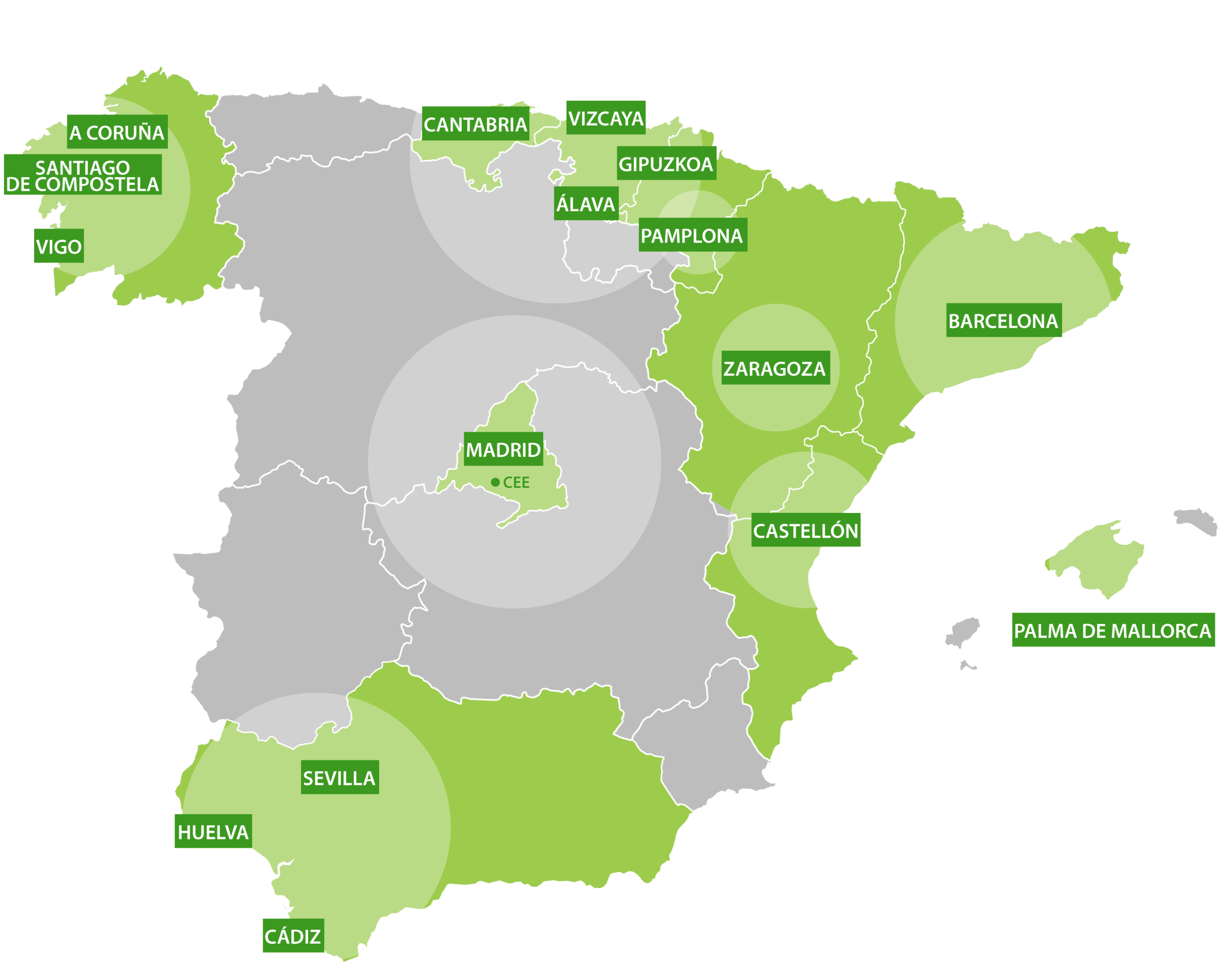 Mapa delegaciones Easyvending